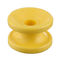 12kvプラスチック ドーナツ絶縁体10mmの釘の丸かどの黄色いボビンの重量12.8gが付いている電気塀の絶縁体